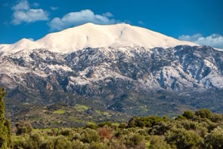 Mont Psiloritis en hiver